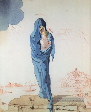 virgin and child Painting - Day of the Virgin Salvador Dali